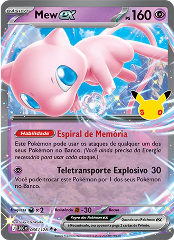 Carta Mew ex, nº 066 de Celebração de 30 Anos