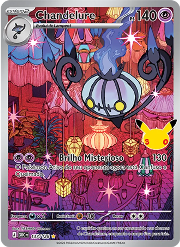 Carta Chandelure, nº 137 de Celebração de 30 Anos