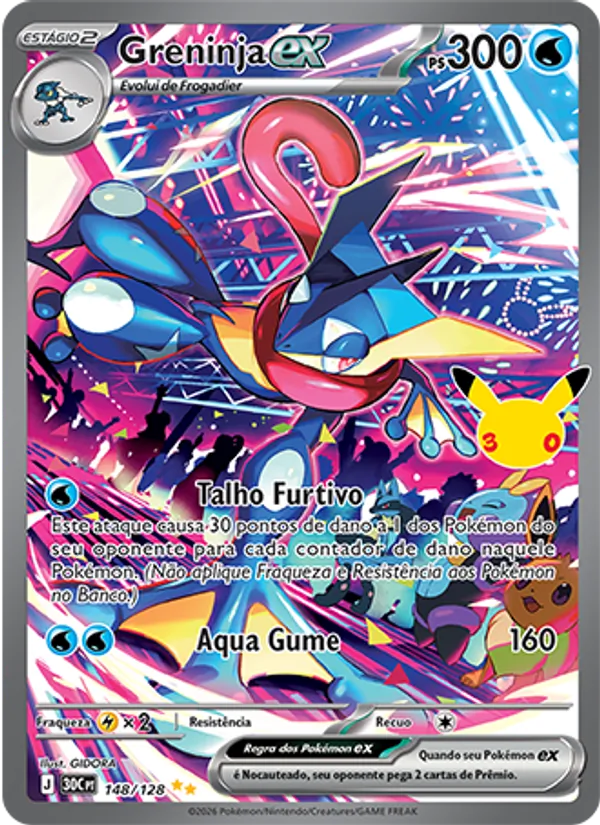 Carta Greninja ex, nº 148 de Celebração de 30 Anos
