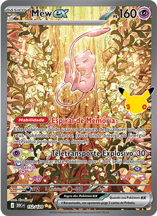 Carta Mew ex, nº 152 de Celebração de 30 Anos