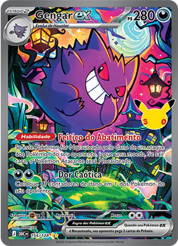 Carta Gengar ex, nº 154 de Celebração de 30 Anos