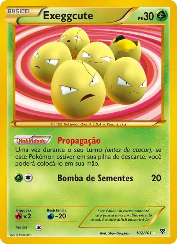 Carta Exeggcute, nº 102 de Explosão de Plasma