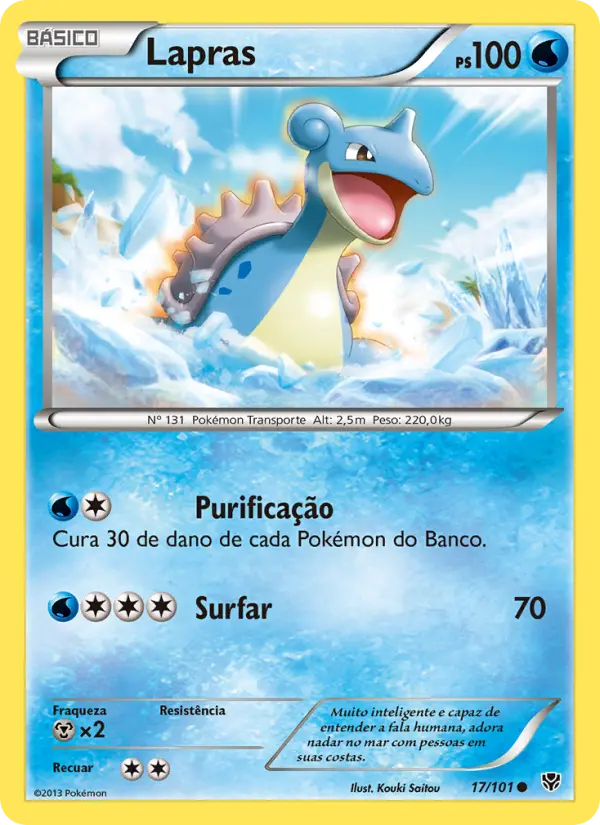 Carta Lapras, nº 17 de Explosão de Plasma