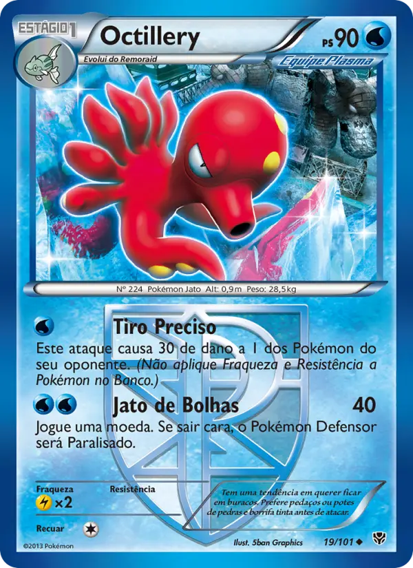 Carta Octillery, nº 19 de Explosão de Plasma