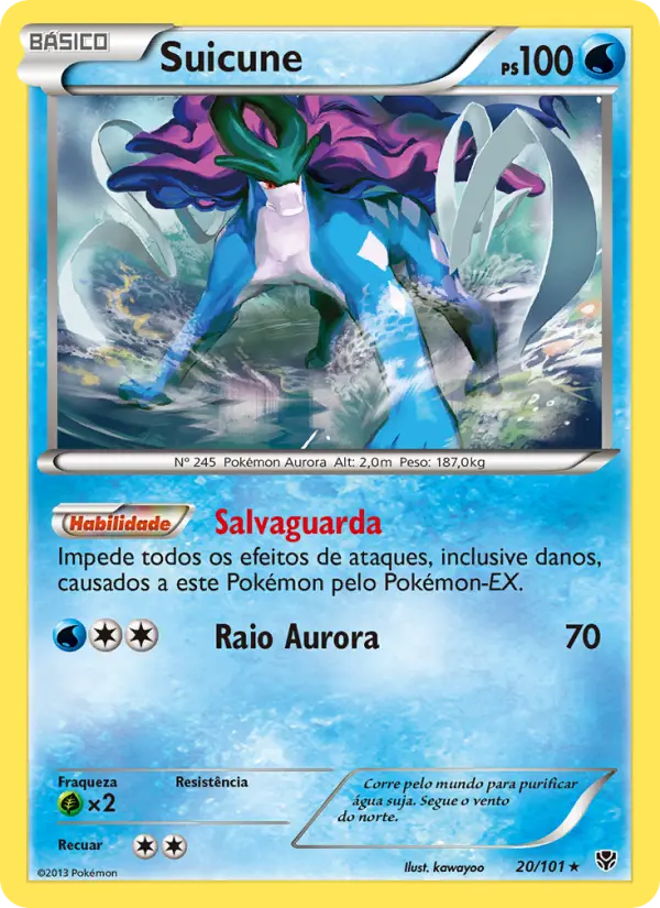 Carta Suicune, nº 20 de Explosão de Plasma