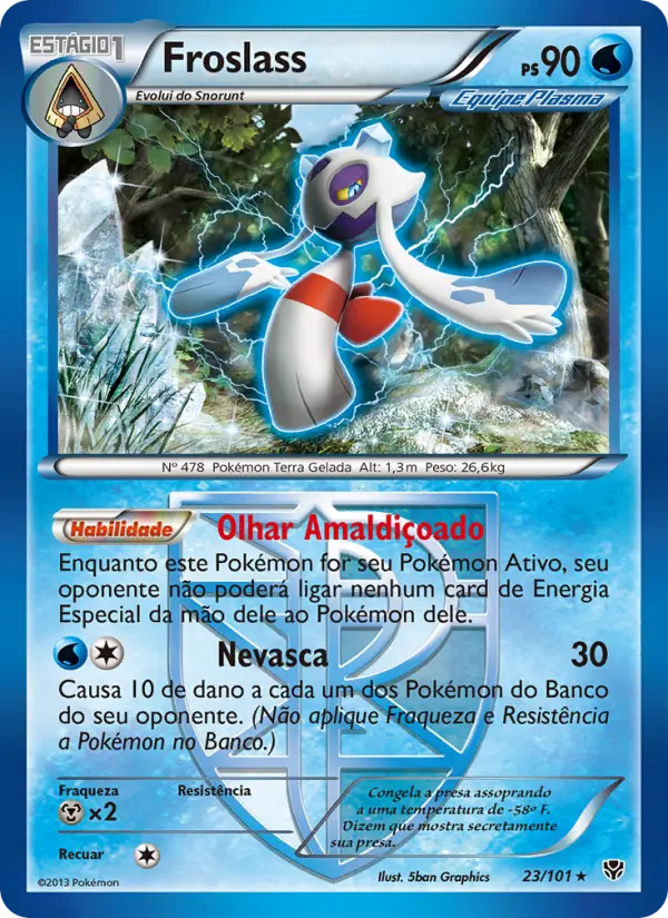 Carta Froslass, nº 23 de Explosão de Plasma