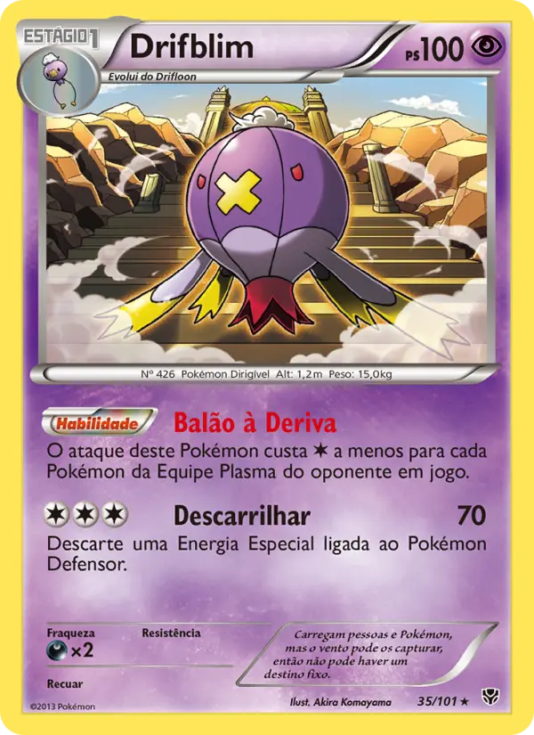 Carta Drifblim, nº 35 de Explosão de Plasma