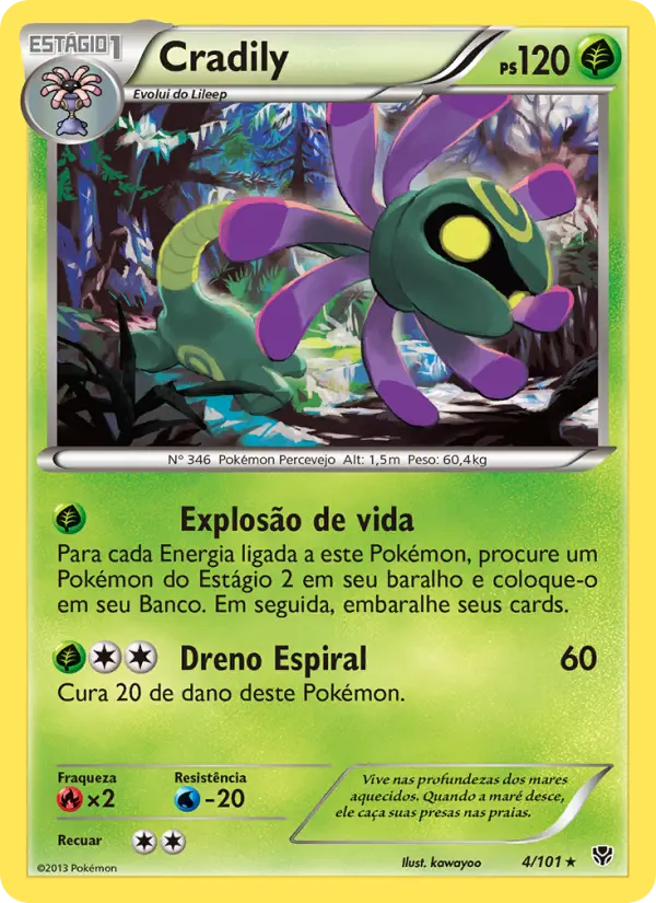 Carta Cradily, nº 4 de Explosão de Plasma