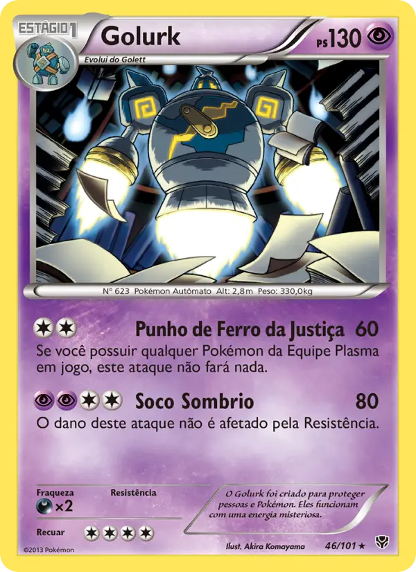 Carta Golurk, nº 46 de Explosão de Plasma