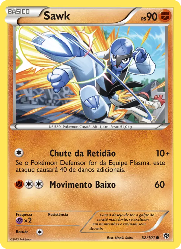 Carta Sawk, nº 52 de Explosão de Plasma