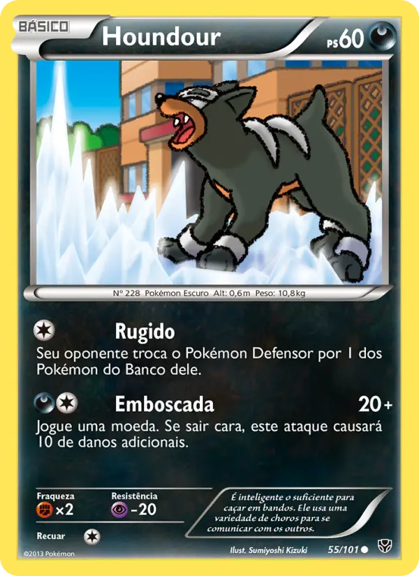 Carta Houndour, nº 55 de Explosão de Plasma