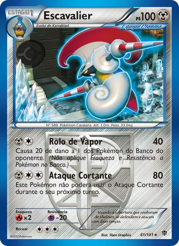 Carta Escavalier, nº 61 de Explosão de Plasma