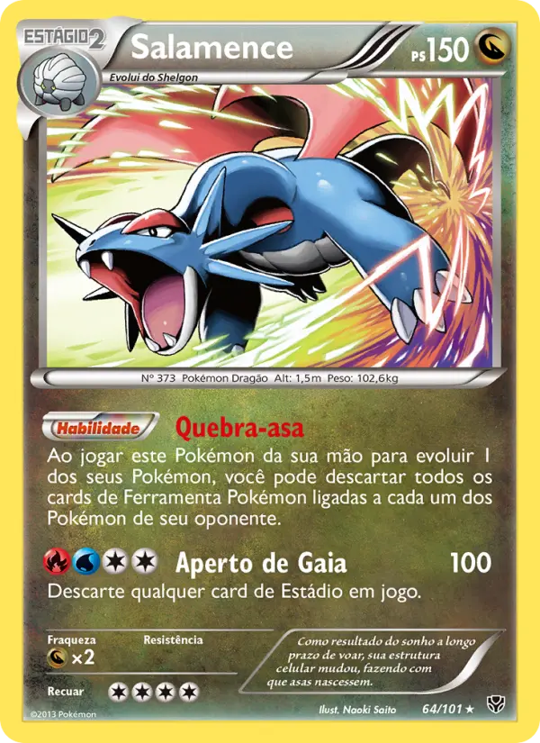 Carta Salamence, nº 64 de Explosão de Plasma