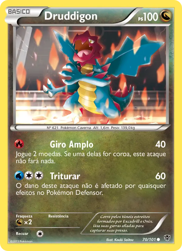 Carta Druddigon, nº 70 de Explosão de Plasma