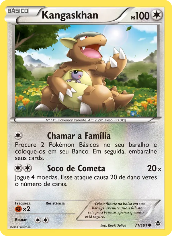 Carta Kangaskhan, nº 71 de Explosão de Plasma