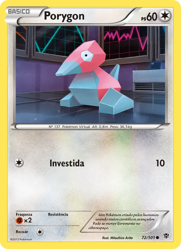 Carta Porygon, nº 72 de Explosão de Plasma