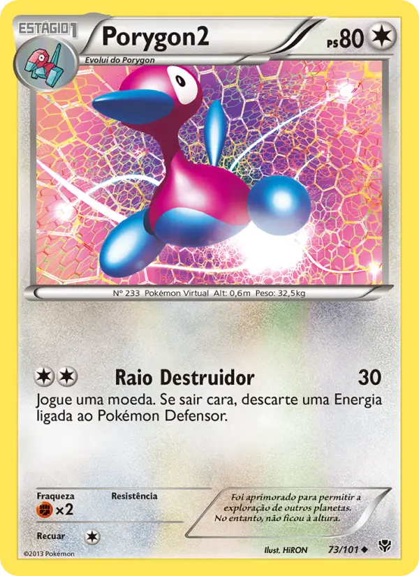 Carta Porygon2, nº 73 de Explosão de Plasma