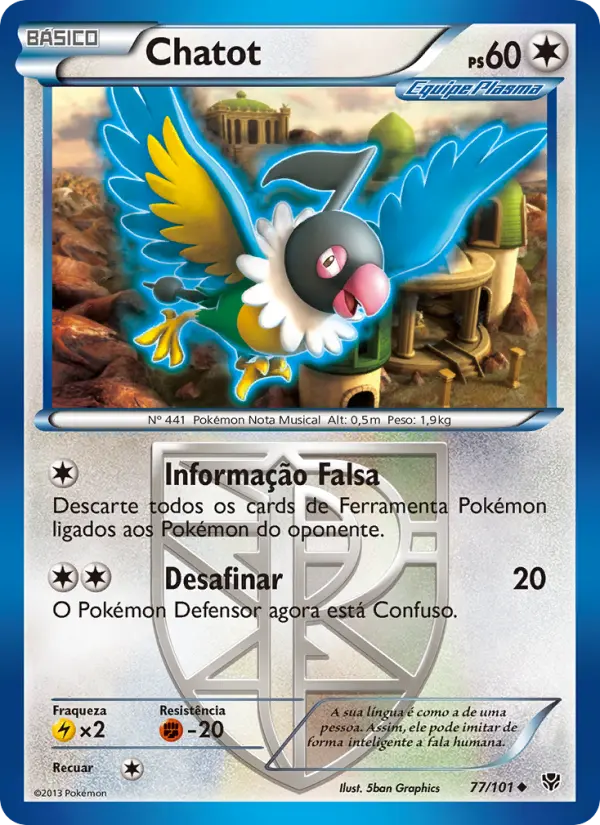 Carta Chatot, nº 77 de Explosão de Plasma