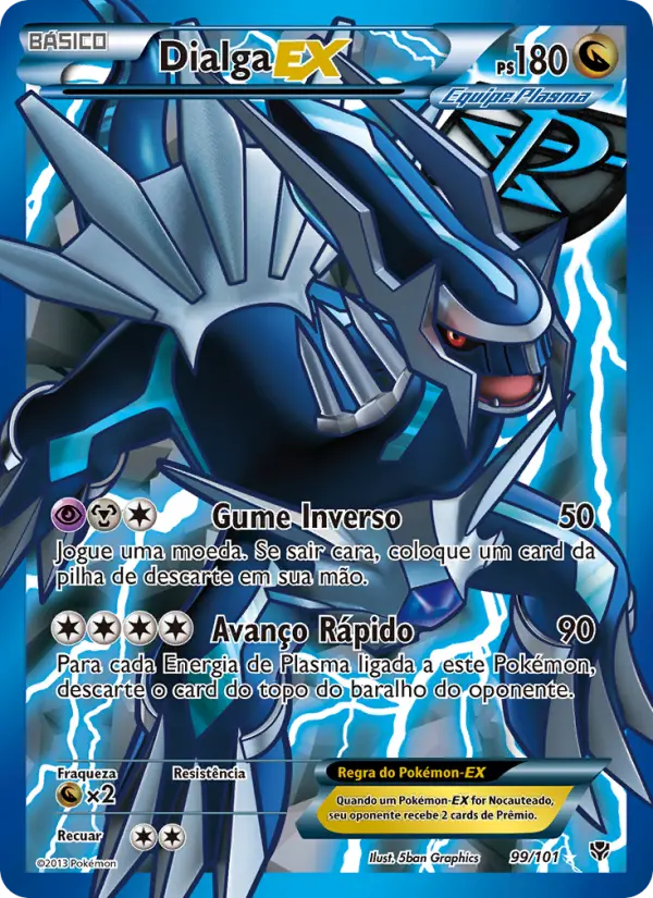 Carta Dialga-EX, nº 99 de Explosão de Plasma