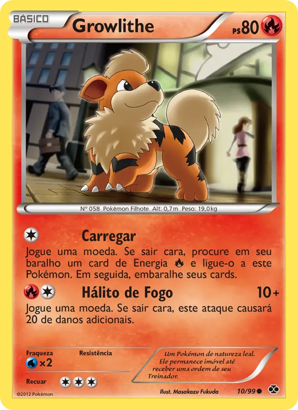 Carta Growlithe, nº 10 de Próximos Destinos