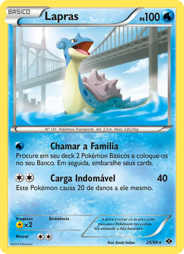 Carta Lapras, nº 25 de Próximos Destinos