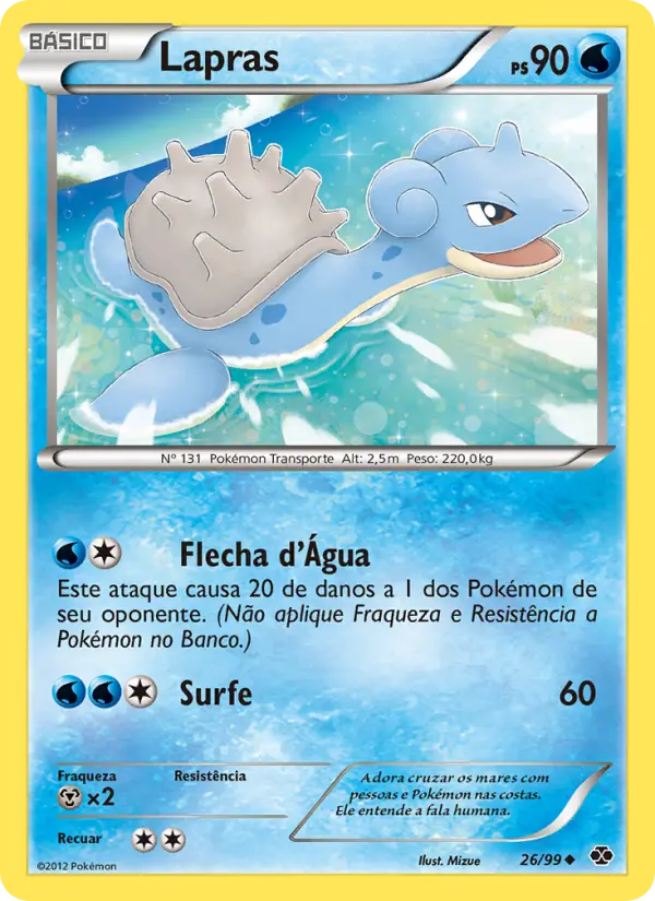 Carta Lapras, nº 26 de Próximos Destinos