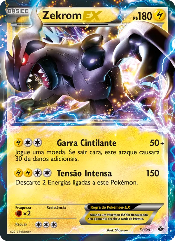 Carta Zekrom-EX, nº 51 de Próximos Destinos