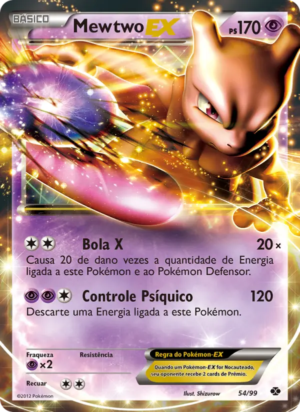 Carta Mewtwo-EX, nº 54 de Próximos Destinos