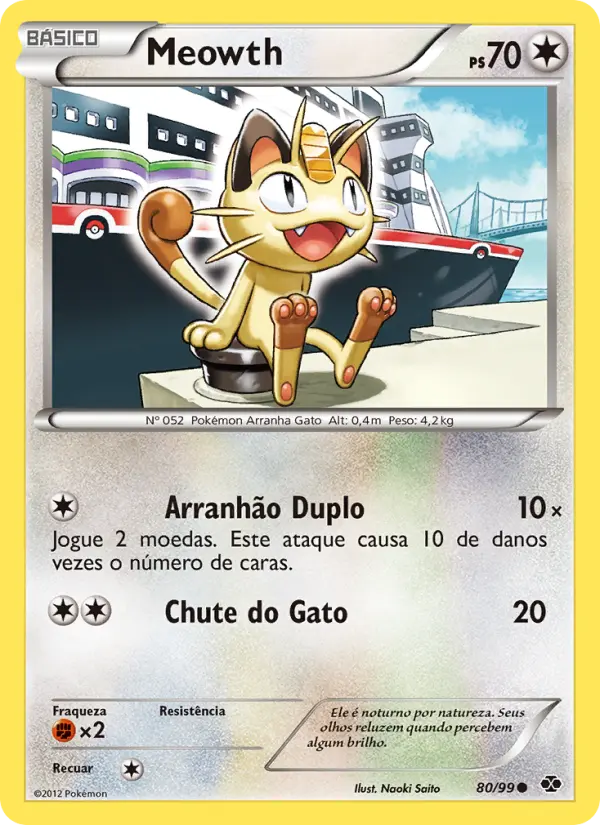 Carta Meowth, nº 80 de Próximos Destinos