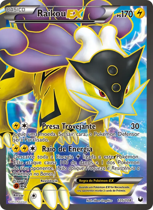 Carta Raikou-EX, nº 105 de Exploradores da Escuridão