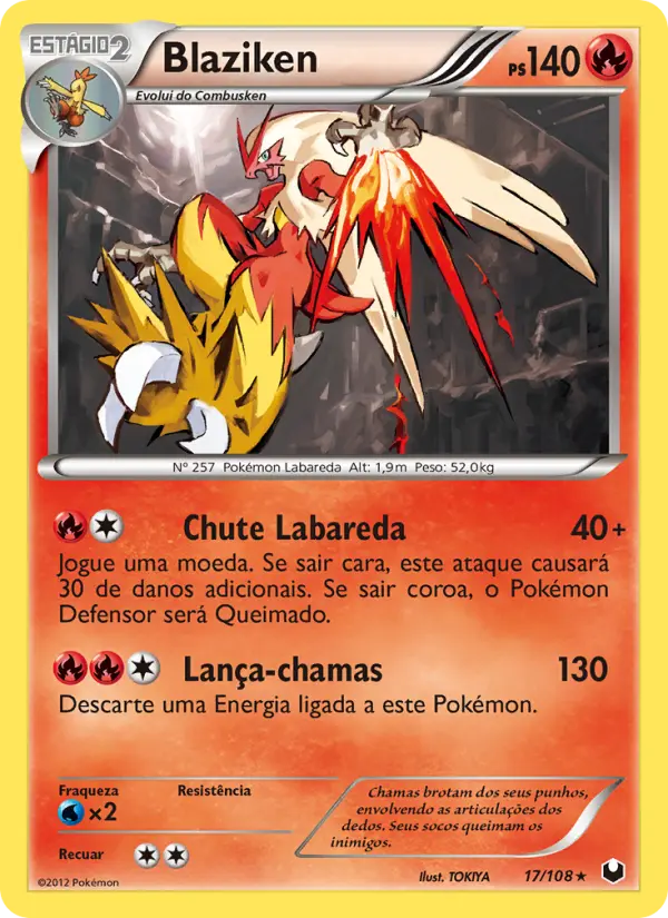 Carta Blaziken, nº 17 de Exploradores da Escuridão