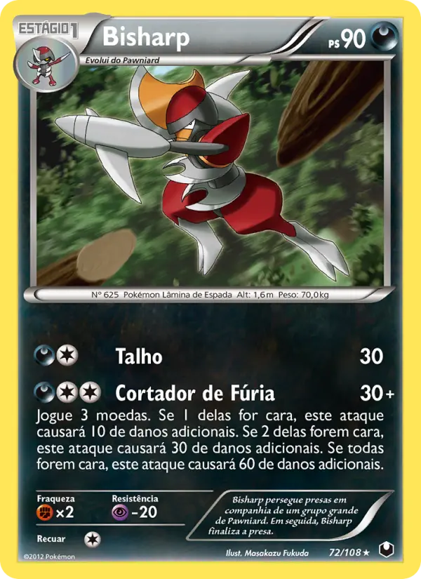 Carta Bisharp, nº 72 de Exploradores da Escuridão