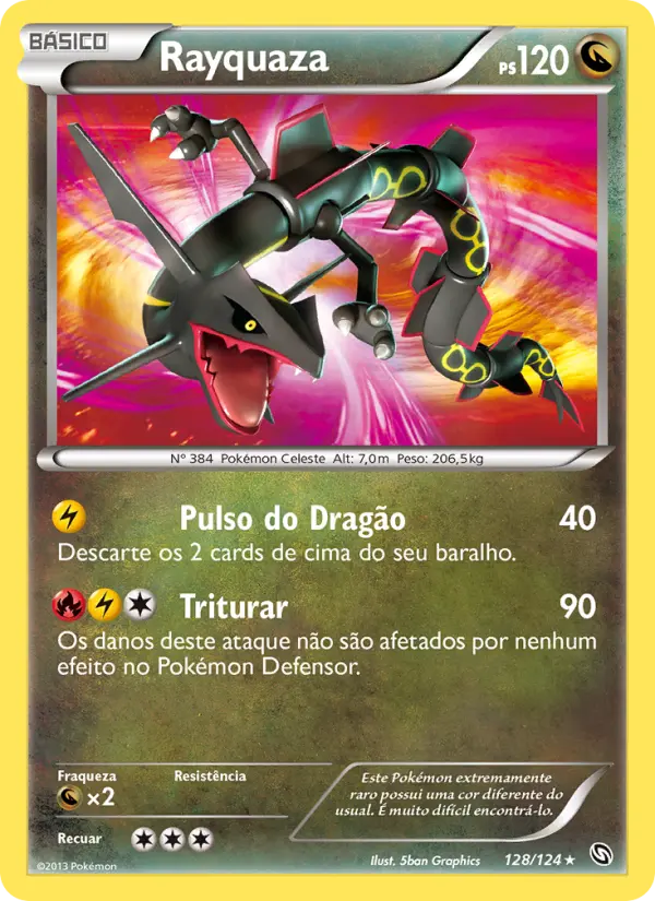 Carta Rayquaza, nº 128 de Dragões Enaltecidos