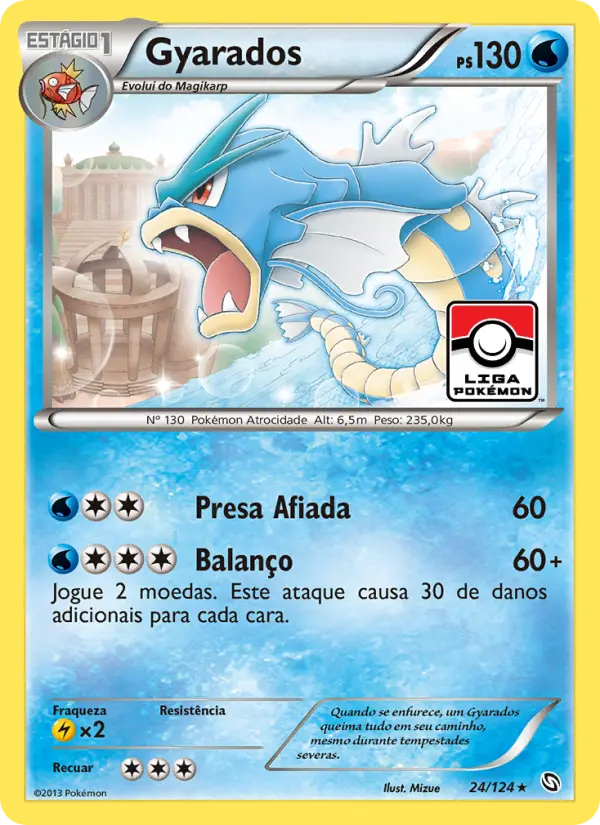 Carta Gyarados, nº 24 de Dragões Enaltecidos