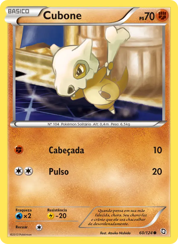 Carta Cubone, nº 60 de Dragões Enaltecidos