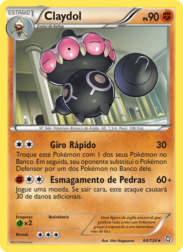 Carta Claydol, nº 64 de Dragões Enaltecidos