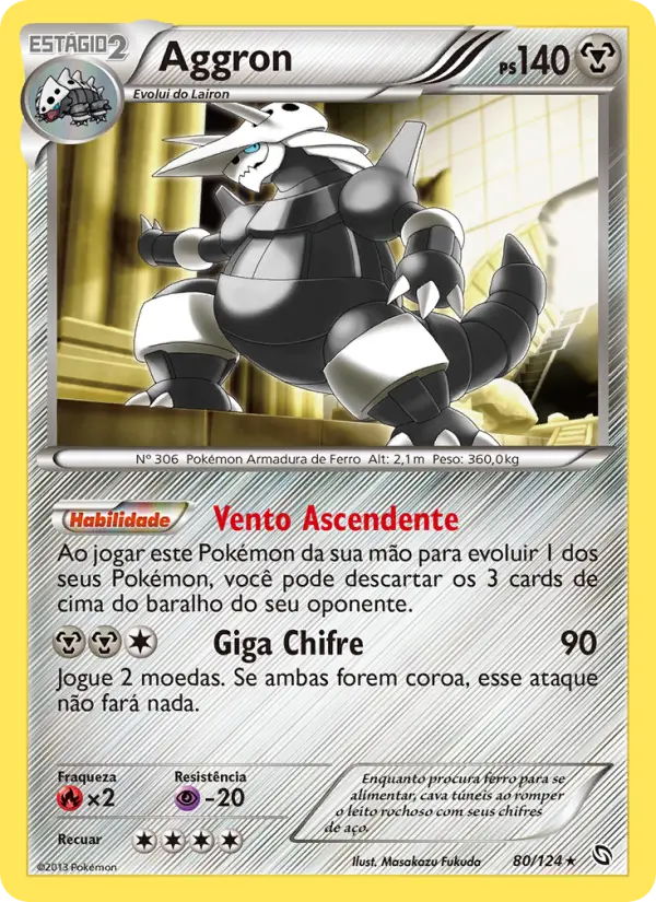 Carta Aggron, nº 80 de Dragões Enaltecidos