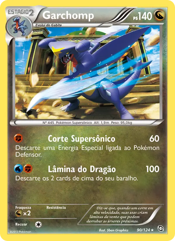 Carta Garchomp, nº 90 de Dragões Enaltecidos