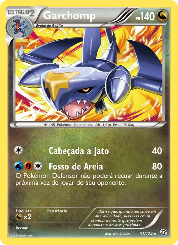 Carta Garchomp, nº 91 de Dragões Enaltecidos