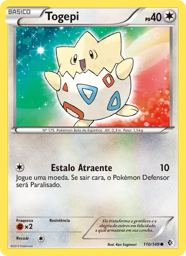Carta Togepi, nº 110 de Fronteiras Cruzadas