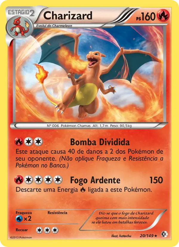 Carta Charizard, nº 20 de Fronteiras Cruzadas