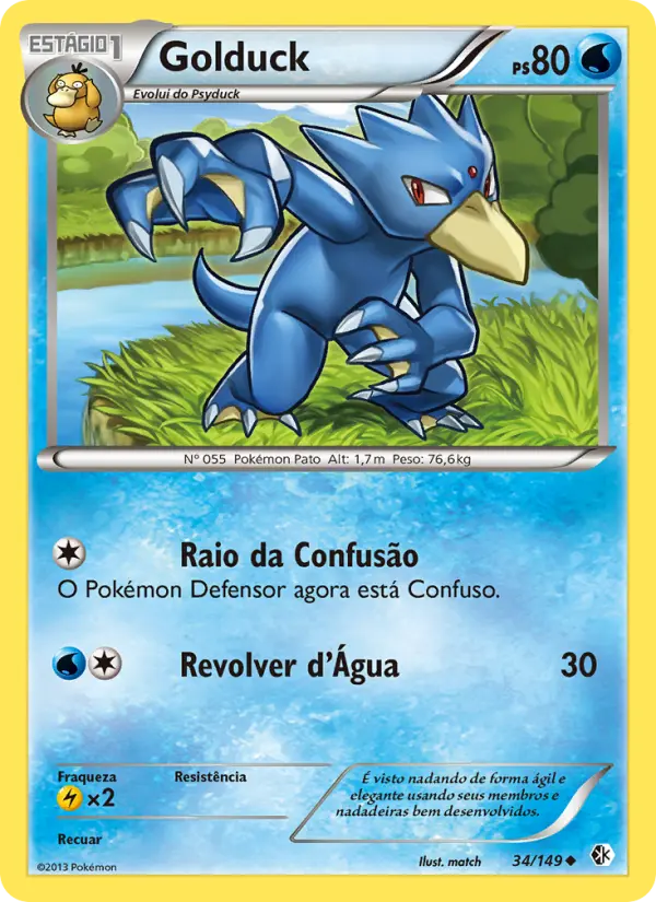 Carta Golduck, nº 34 de Fronteiras Cruzadas