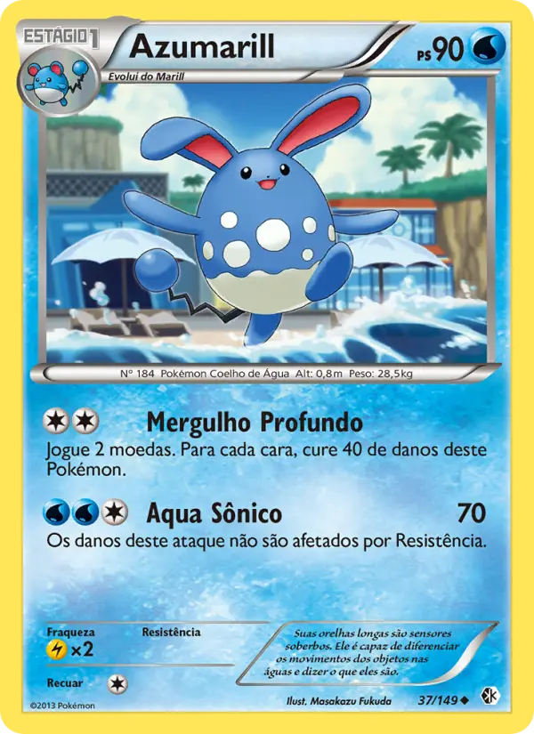 Carta Azumarill, nº 37 de Fronteiras Cruzadas