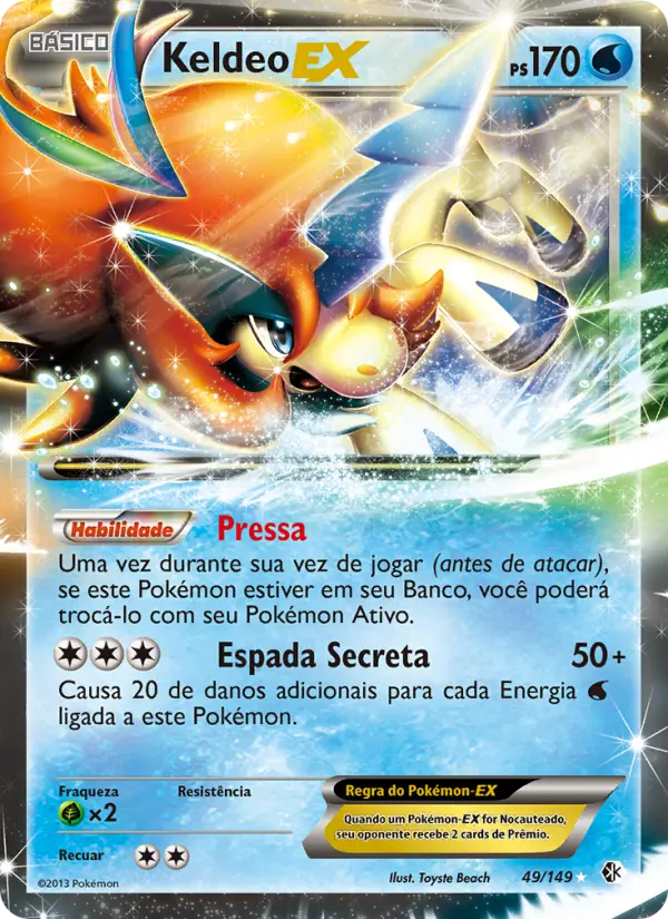 Carta Keldeo-EX, nº 49 de Fronteiras Cruzadas
