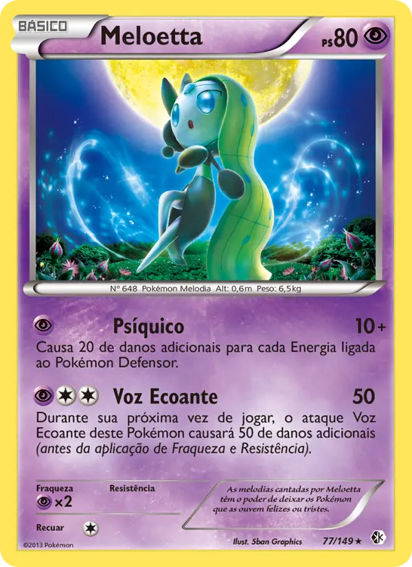 Carta Meloetta, nº 77 de Fronteiras Cruzadas