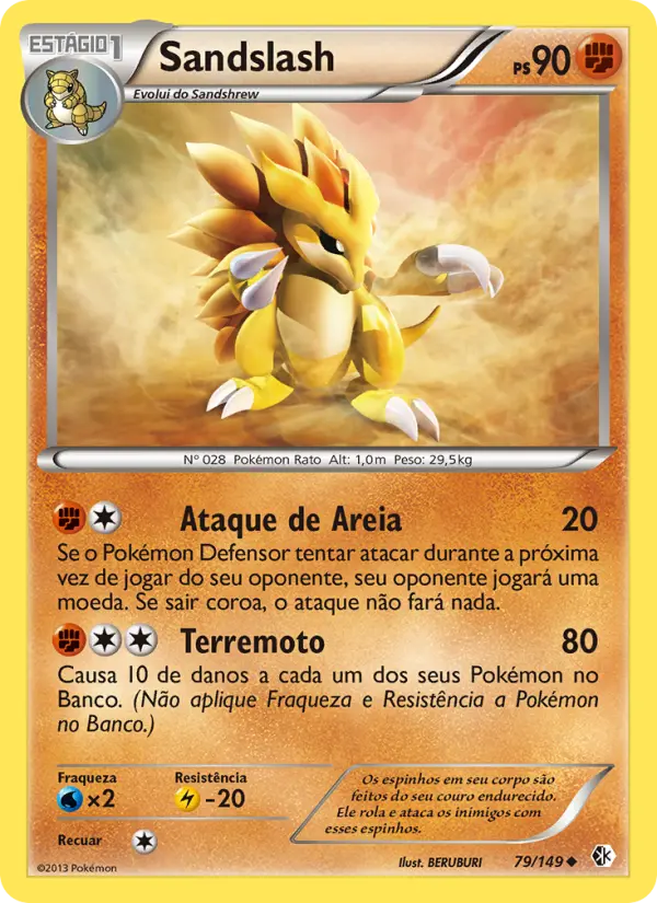 Carta Sandslash, nº 79 de Fronteiras Cruzadas