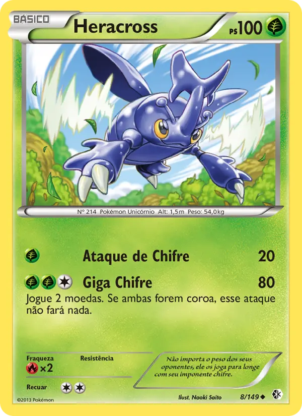 Carta Heracross, nº 8 de Fronteiras Cruzadas