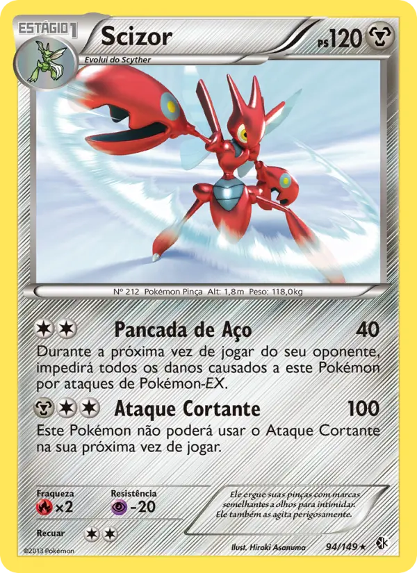 Carta Scizor, nº 94 de Fronteiras Cruzadas