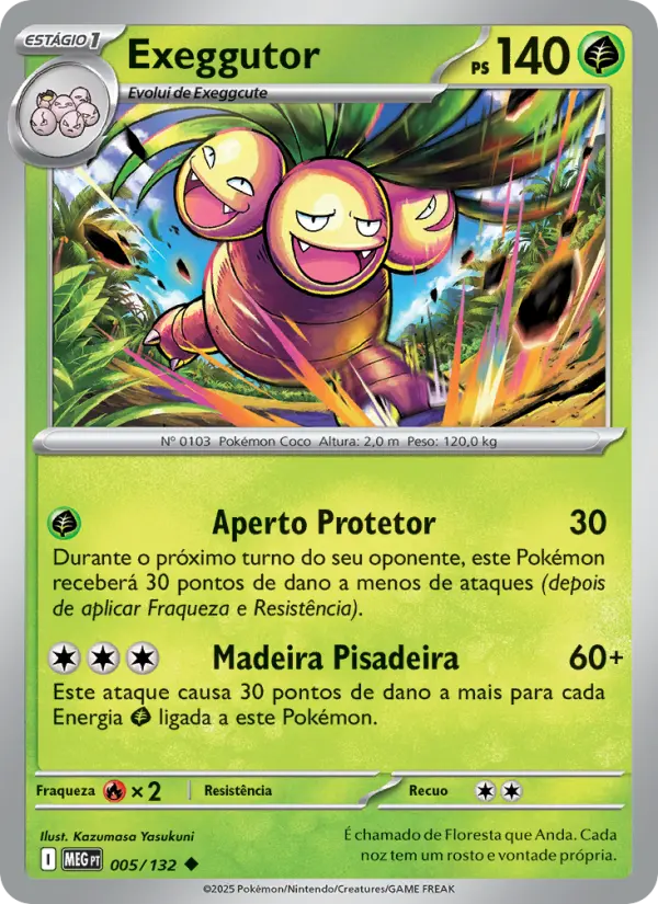 Carta Exeggutor, nº 005 de Megaevolução