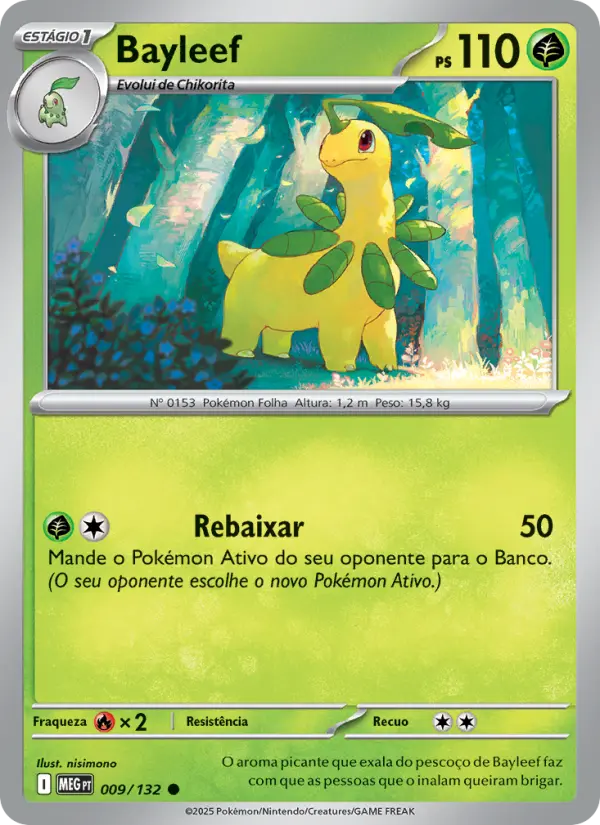 Carta Bayleef, nº 009 de Megaevolução